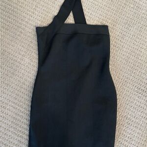 Herve Leger Elegant Black Halter Dress